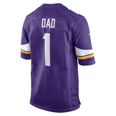 NFL Number 1 Dad Minnesota Vikings Game Jersey - Purple
