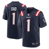 NFL Number 1 Dad New England Patriots Game Jersey - Navy