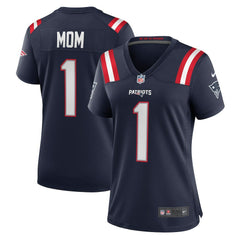NFL Number 1 Mom New England Patriots Women's Game Jersey - Navy