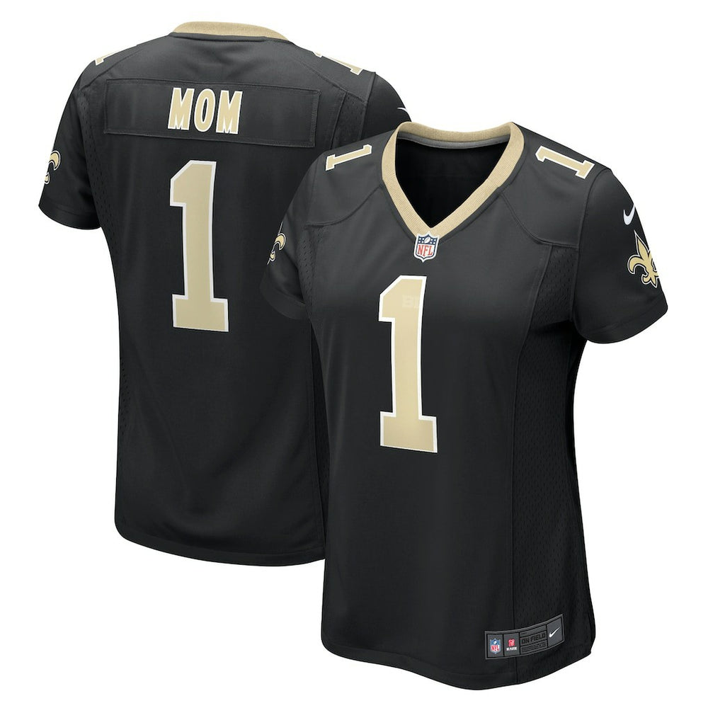 NFL Number 1 Mom New Orleans Saints Women's Game Jersey - Black