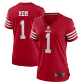 NFL Number 1 Mom San Francisco 49ers Women's Game Jersey - Scarlet