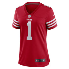 NFL Number 1 Mom San Francisco 49ers Women's Game Jersey - Scarlet