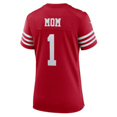 NFL Number 1 Mom San Francisco 49ers Women's Game Jersey - Scarlet