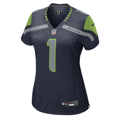 NFL Number 1 Mom Seattle Seahawks Women's Game Jersey - College Navy