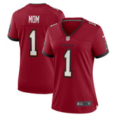 NFL Number 1 Mom Tampa Bay Buccaneers Women's Game Jersey - Red