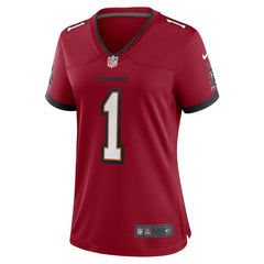 NFL Number 1 Mom Tampa Bay Buccaneers Women's Game Jersey - Red