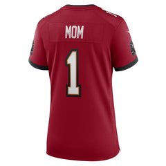 NFL Number 1 Mom Tampa Bay Buccaneers Women's Game Jersey - Red