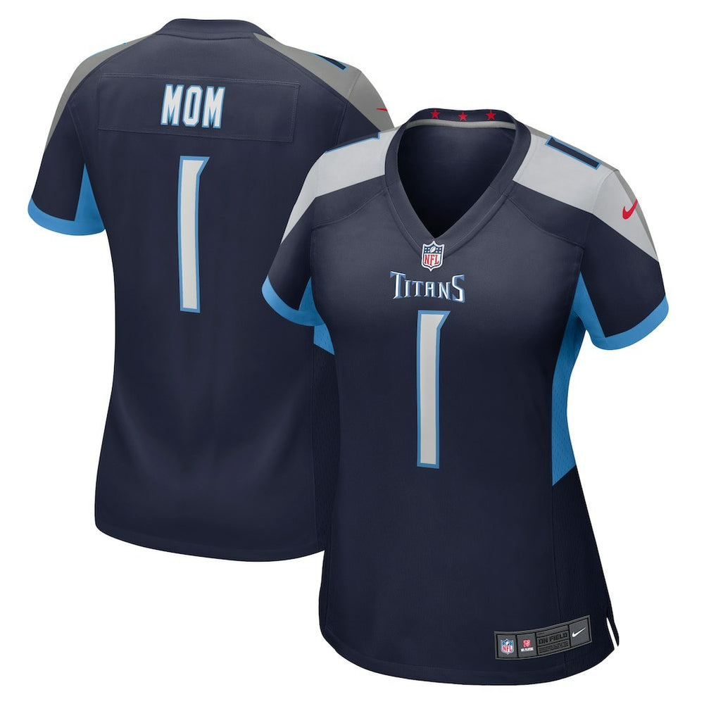 NFL Number 1 Mom Tennessee Titans Women's Game Jersey - Navy