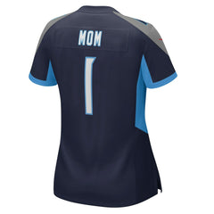 NFL Number 1 Mom Tennessee Titans Women's Game Jersey - Navy