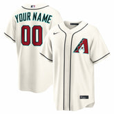 MLB Arizona Diamondbacks Nike Home Replica Custom Jersey - Cream