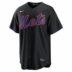 MLB New York Mets Nike Alternate Replica Custom Jersey - Black