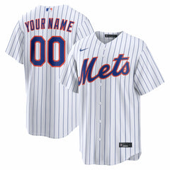 MLB New York Mets Nike Home Replica Custom Jersey - White