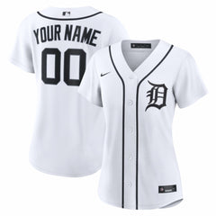 MLB Detroit Tigers Nike Women's Home Replica Custom Jersey - White