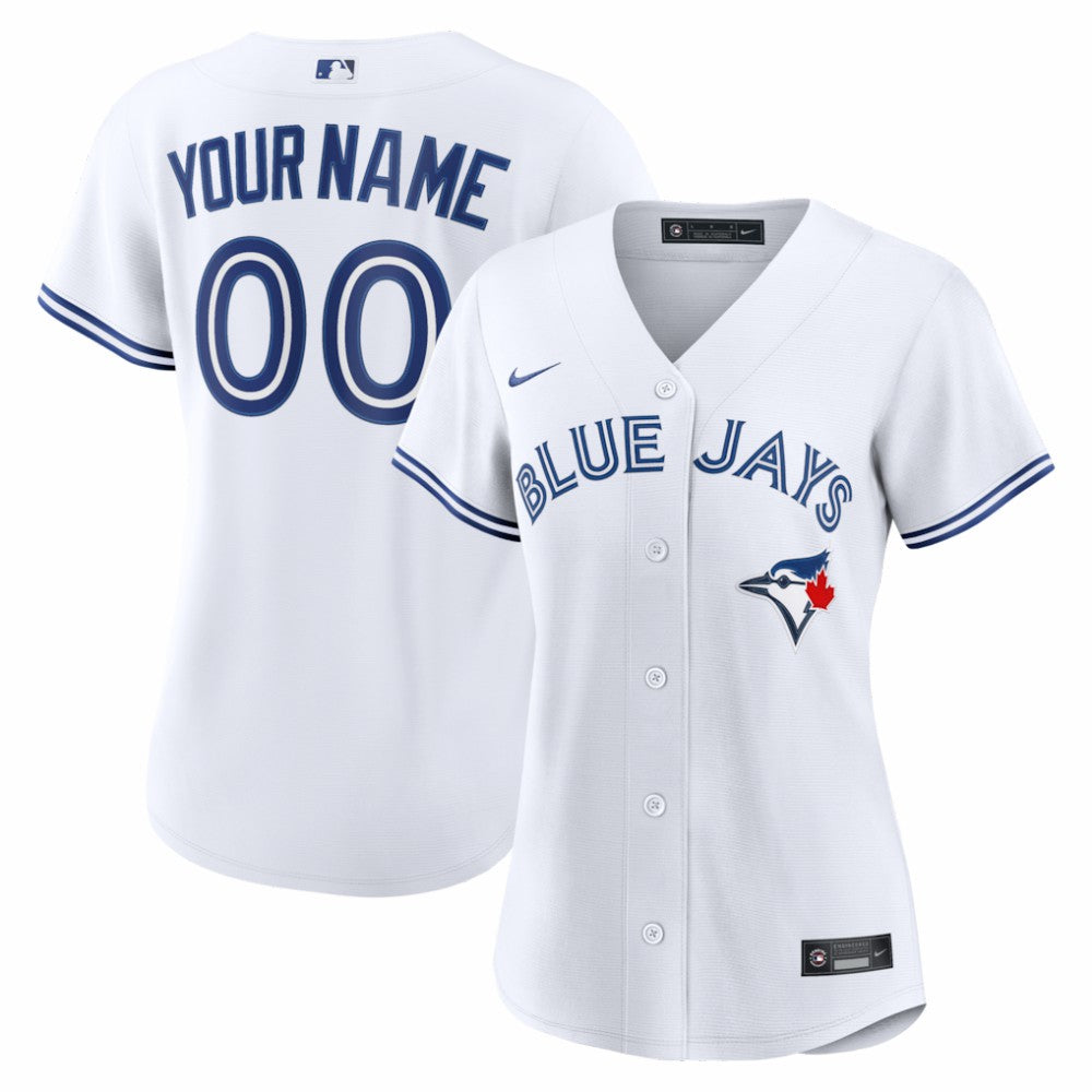 MLB Toronto Blue Jays Nike Women's Home Replica Custom Jersey - White