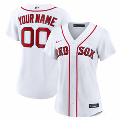 MLB Boston Red Sox Nike Women's Home Replica Custom Jersey - White