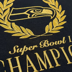 Seattle Seahawks Super Bowl LX Champions USA 250 NFL Gold Standard Fleece Sweatshirt Black
