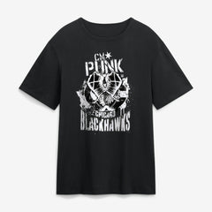 NHL CM Punk x Chicago Blackhawks Fanatics T-Shirt - Black