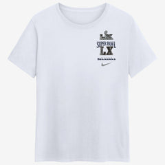 Seattle Seahawks Women's Super Bowl LX Champions Long Ball T-Shirt White