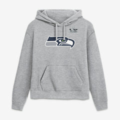 Jaxon Smith-Njigba Seattle Seahawks Women's Super Bowl LX Champions Patch Name & Number Hoodie Heather Gray