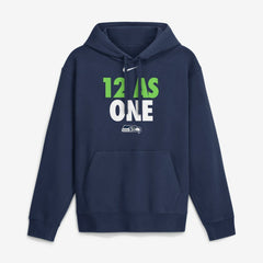 Seattle Seahawks 12 As One Hoodie Navy