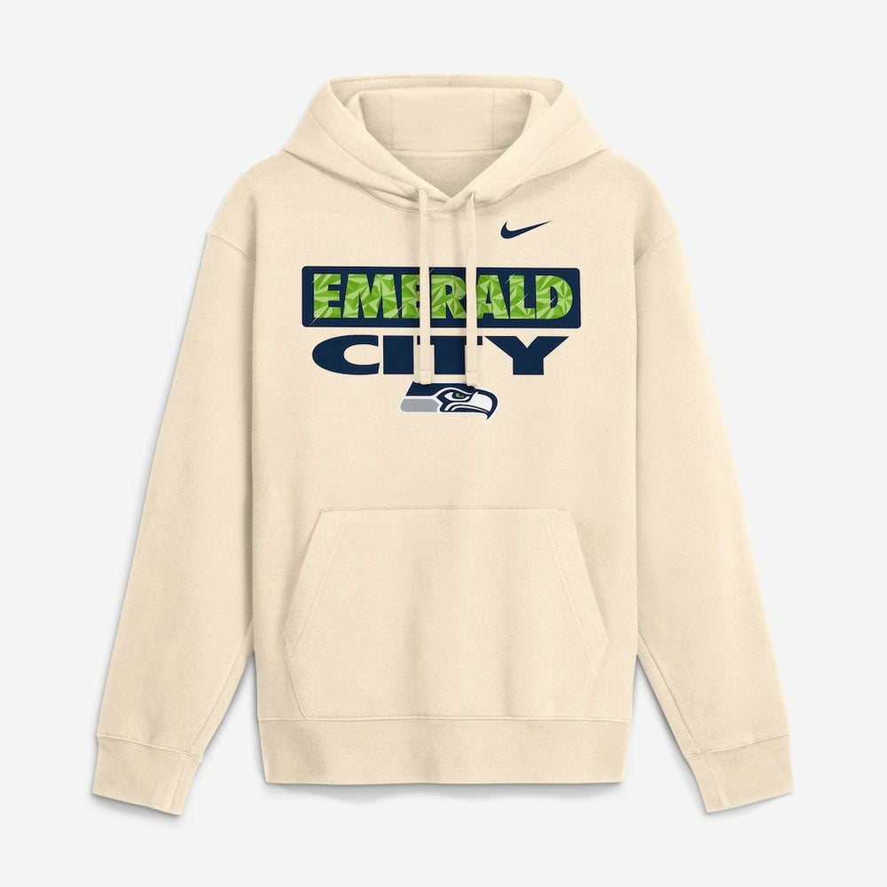 Seattle Seahawks Emerald City Club Fleece Hoodie Natural