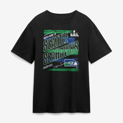 Seattle Seahawks Super Bowl LX Champions Classic Stripes Legacy T-Shirt Black