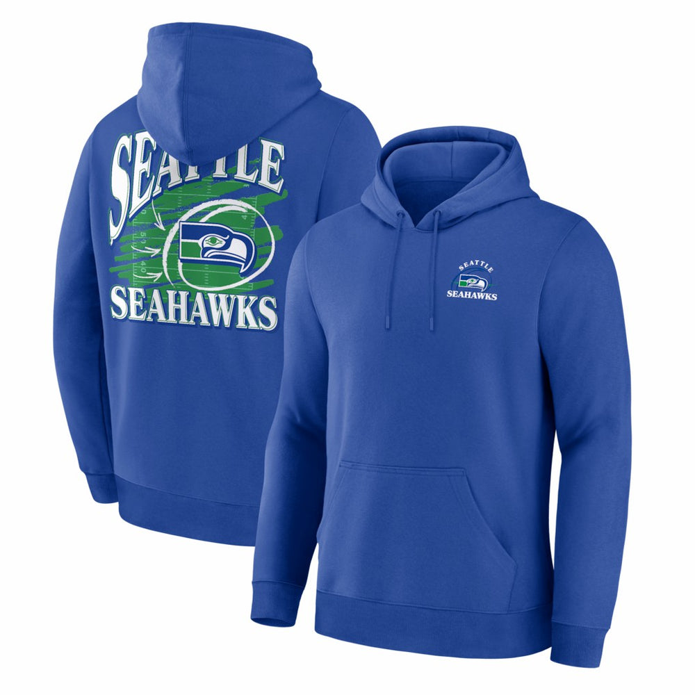 Seattle Seahawks Classic Scribble Legacy Fleece Hoodie Royal