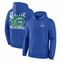 Seattle Seahawks Classic Scribble Legacy Fleece Hoodie Royal