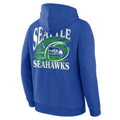 Seattle Seahawks Classic Scribble Legacy Fleece Hoodie Royal