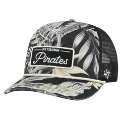 Pittsburgh Pirates '47 Tropicalia Trucker Hitch Adjustable Hat - Black Hats