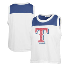 Texas Rangers '47 Women's Premier Zoey Waist Length Tank Top - White Tanks