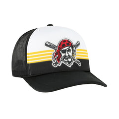 Pittsburgh Pirates '47 Lift Off Foam Front Mesh Trucker Adjustable Hat - Black Hats