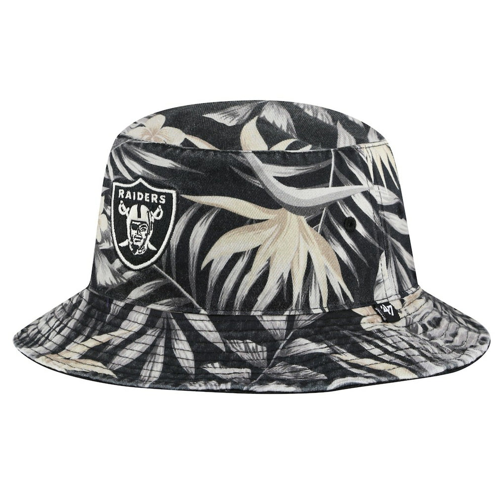 Las Vegas Raiders '47 Tropicalia Bucket Hat Black