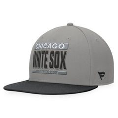 Chicago White Sox Fanatics Line Drive Two-Tone Snapback Hat - Gray/Black Hats