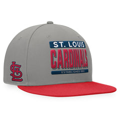 St. Louis Cardinals Fanatics Line Drive Two-Tone Snapback Hat - Gray/Red Hats
