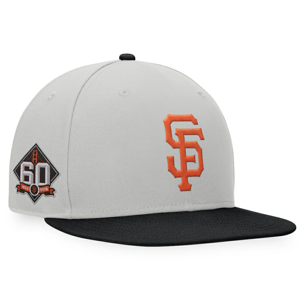 San Francisco Giants Fanatics Glory Days Two-Tone Snapback Hat - Gray/Black Hats