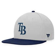 Tampa Bay Rays Fanatics Glory Days Two-Tone Snapback Hat - Gray/Navy Hats