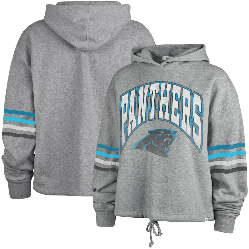 Carolina Panthers '47 Women's Upland Bennett Pullover Hoodie Heather Gray