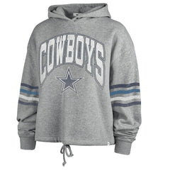 Dallas Cowboys '47 Women's Upland Bennett Pullover Hoodie Heather Gray