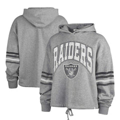 Las Vegas Raiders '47 Women's Upland Bennett Pullover Hoodie Heather Gray