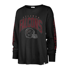 Atlanta Falcons '47 Women's Tom Cat Lightweight Long Sleeve T-Shirt Black