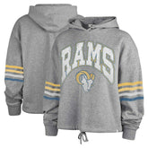 Los Angeles Rams '47 Women's Upland Bennett Pullover Hoodie Heather Gray