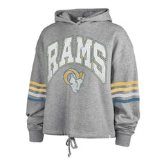 Los Angeles Rams '47 Women's Upland Bennett Pullover Hoodie Heather Gray
