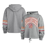 Tampa Bay Buccaneers '47 Women's Upland Bennett Pullover Hoodie Heather Gray