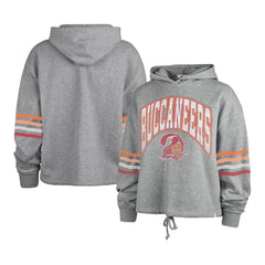 Tampa Bay Buccaneers '47 Women's Upland Bennett Pullover Hoodie Heather Gray