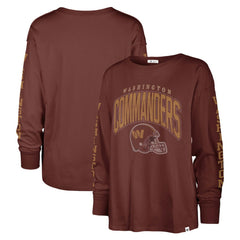 Washington Commanders '47 Women's Tom Cat Lightweight Long Sleeve T-Shirt Burgundy