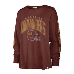 Washington Commanders '47 Women's Tom Cat Lightweight Long Sleeve T-Shirt Burgundy