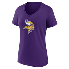Minnesota Vikings Women's Mother's Day V-Neck T-Shirt Purple