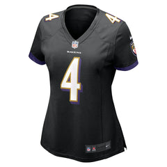 NFL Zay Flowers Baltimore Ravens Women's Alternate Game Jersey - Black