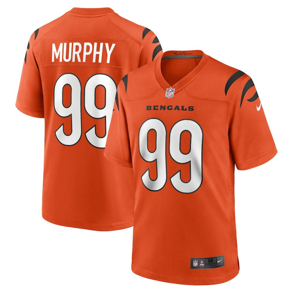 NFL Myles Murphy Cincinnati Bengals Alternate Game Jersey - Orange